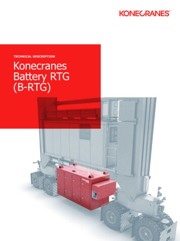TECHNICAL DESCRIPTION Konecranes Battery RTG (B-RTG)