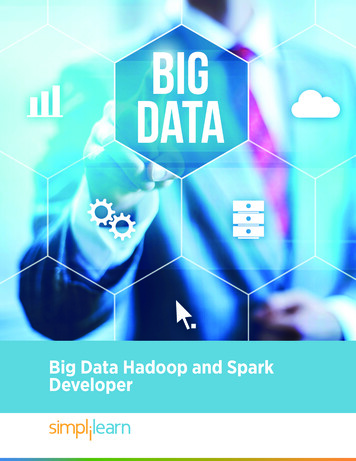 Big Data Hadoop And Spark Developer - Simplilearn