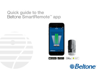 Quick Guide To The Beltone SmartRemote App - Sonoaudio.co