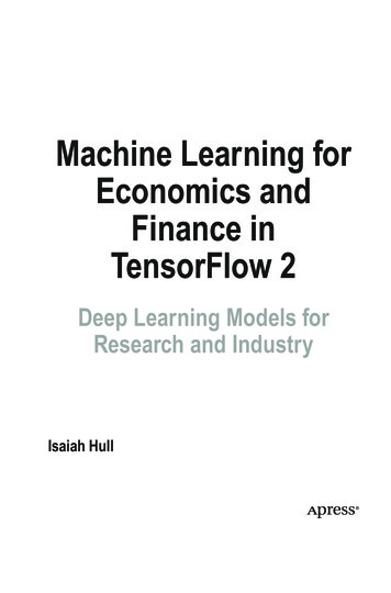 Machine Learning For Economics And Finance In TensorFlow 2