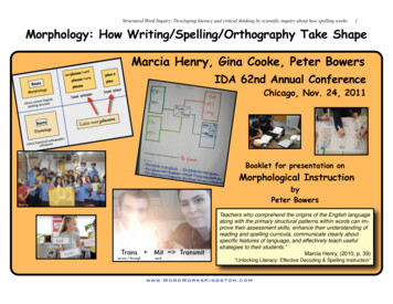 Structured Word Inquiry: Developing Literacy And . - Real Spellers