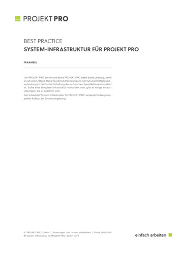 BP System-Infrastruktur Für PROJEKT PRO