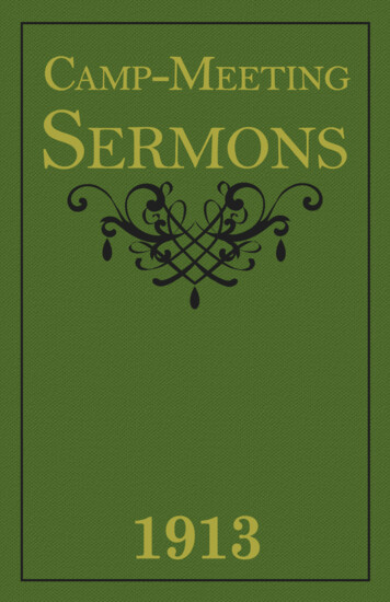 Camp Meeting Sermons, 1913 - Church Of God Evening Light