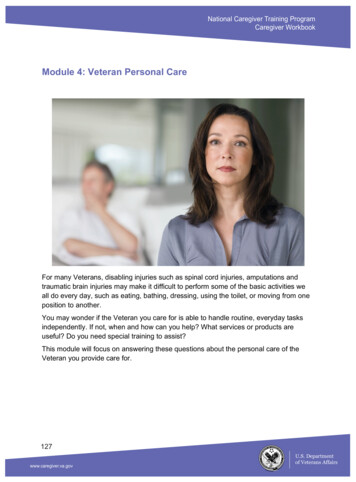 Module 4: Veteran Personal Care - Veterans Affairs
