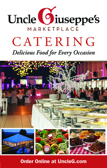 CATERING - Uncle Giuseppe's Marketplace