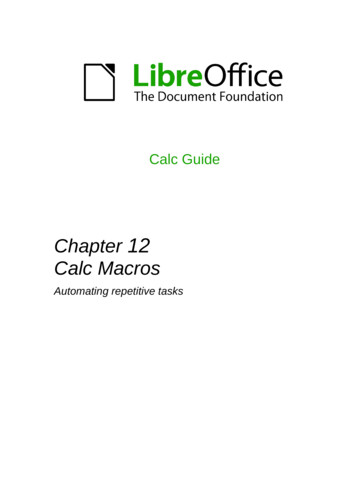 Chapter 12 Calc Macros - LibreOffice