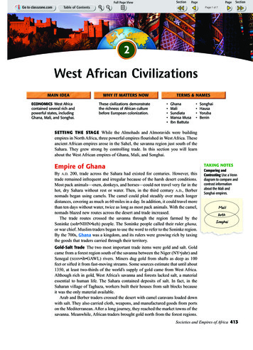 West African Civilizations - Springfield Public Schools
