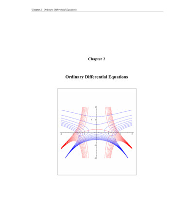 Chapter 2 Ordinary Differential Equations