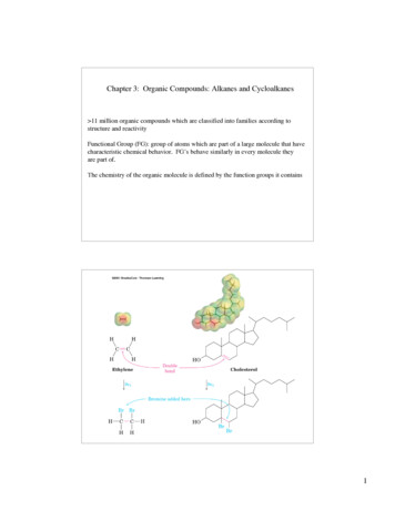 Chapter 3: Organic Compounds: Alkanes And Cycloalkanes