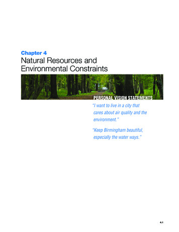 Chapter 4 Natural Resources And Environmental Constraints