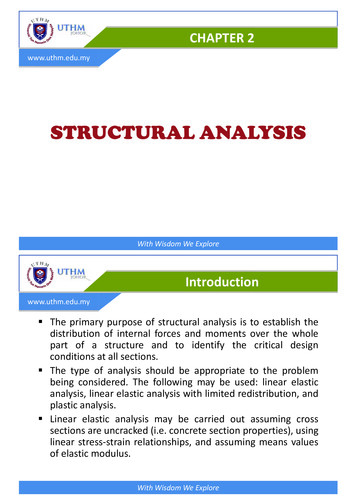 Chapter 2.0 - Structural Analysis - DR. HILTON WEBPAGE