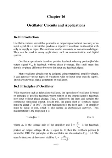 Chapter 16 Oscillator Circuits And Applications