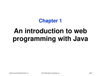 Programming With Java An Introduction To Web