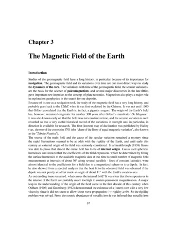 The Magnetic Field Of The Earth - GeoWeb