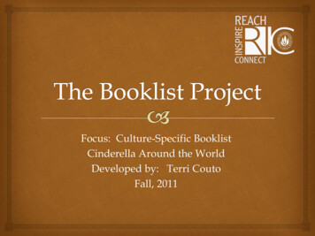 Focus: Culture-Specific Booklist Cinderella Around The World Developed .