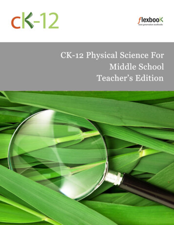 CK-12 Physical Science For Edition