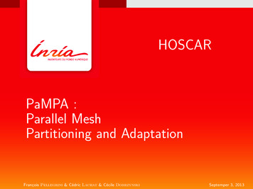 HOSCAR Parallel Mesh Partitioning And Adaptation - Inria