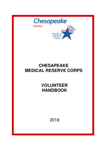 CMRC Volunteer Handbook - Vdh.virginia.gov