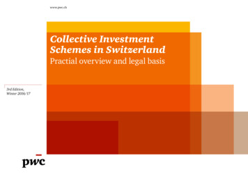 Collective Investment Schemes In Switzerland - PwC