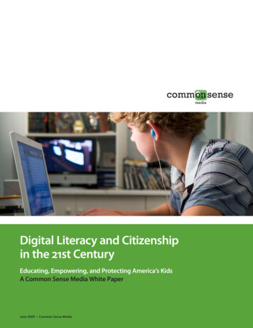 Digital Literacy And Citizenship In The 21st Century