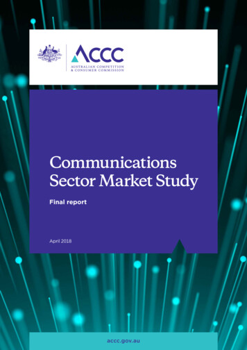 Communications Sector Market Study - Australian Competition And .