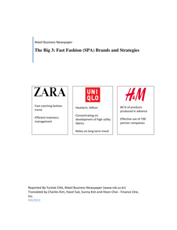 The Big 3: Fast Fashion (SPA) Brands And Strategies