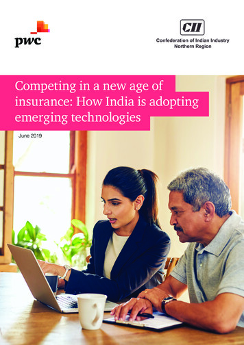 Competing In A New Age Of Insurance - PwC India