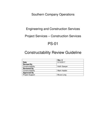 PS-01 Constructability Review Guideline - Southern Company