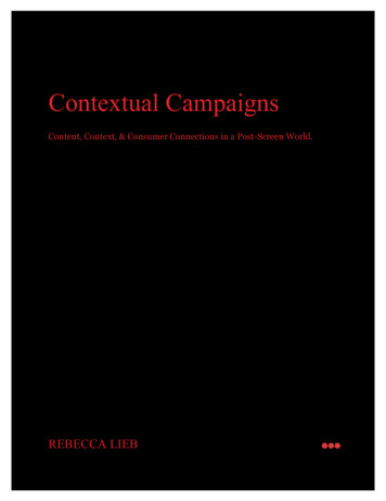 Organizing For Content Summary Contextual Campaigns - Rebecca Lieb