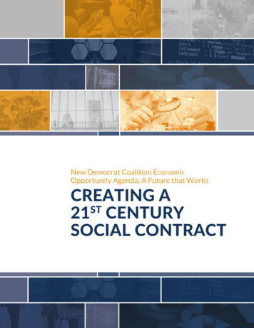 Creating A 21st Century Social Contract - New Democrat Coalition