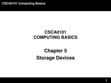Chapter 5 Storage Devices - FTMS