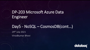 Azure NoSQL Offerings