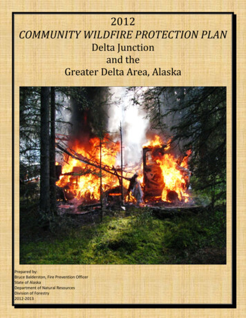 2012 COMMUNITY WILDFIRE PROTECTION PLAN - Alaska