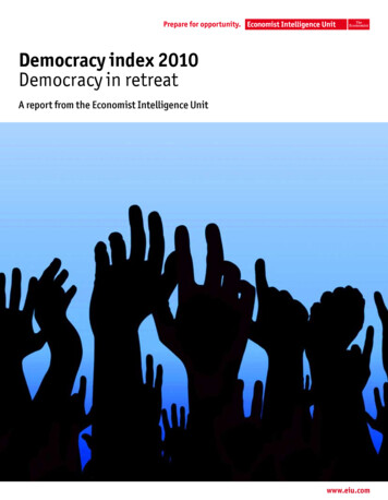 Democracy Index 2010 Democracy In Retreat