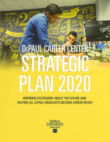 Depaul Career Center Strategic Plan 2020