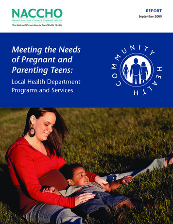 Meeting The Needs Of Pregnant And Parenting Teens