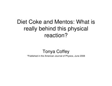 Diet Coke And Mentos - Appalachian State University