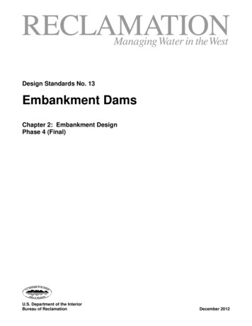 Design Standards No. 13 Embankment Dams - Usbr.gov