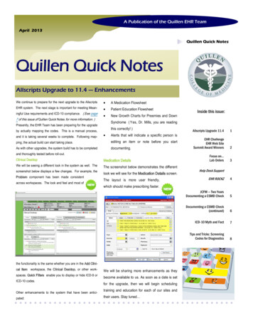 April 2013 Quillen Quick Notes - Quillenphysiciansehr 
