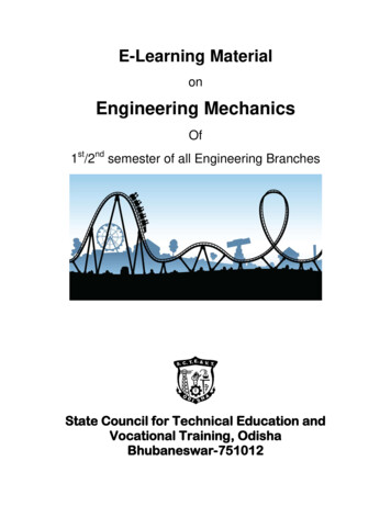 Engineering Mechanics - SCTE&VT, Odisha
