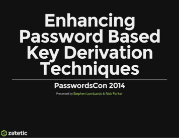 Enhancing Password Based Key Derivation Techniques - Zetetic