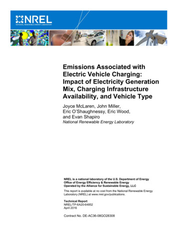 Emissions Associated With Electric Vehicle Charging: Impact Of . - Energy