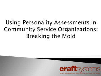 Discuss A Case Study Where An Organization Applied Personality .