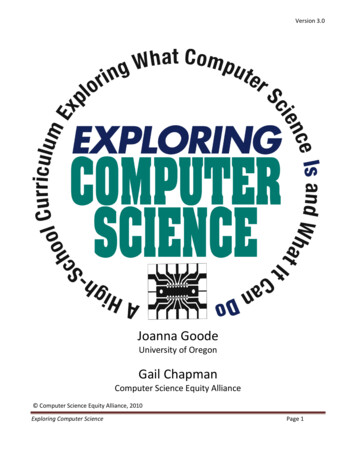 Exploring Computer Science - Harvard University