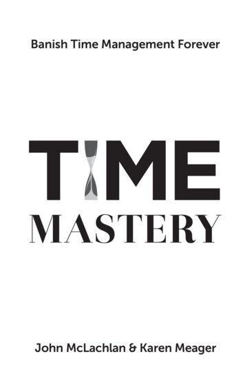 Time Mastery Text - Monkeypuzzletraining.co.uk