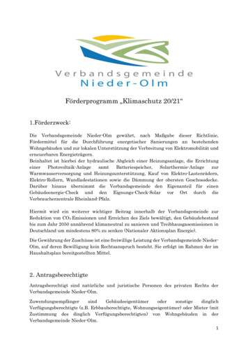 Förderprogramm „Klimaschutz 20/21 - Vg-nieder-olm.de