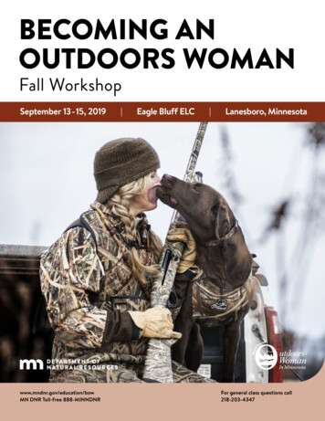 BECOMING AN OUTDOORS WOMAN - Minnesota Department Of Natural Resources