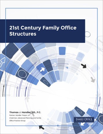 21st Century Family Office Structures - Priwexus