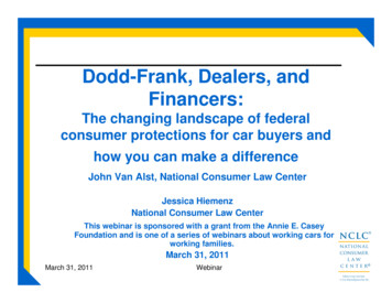 Dodd-Frank, Dealers, And Financers - National Consumer Law Center
