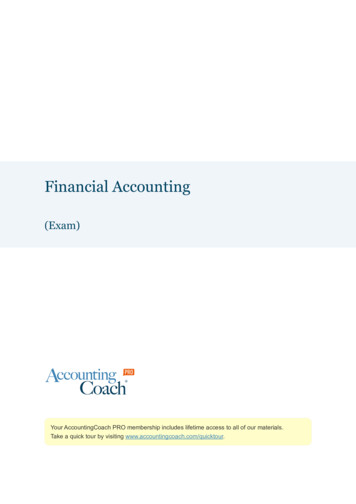Financial Accounting Exam Sample - AccountingCoach 